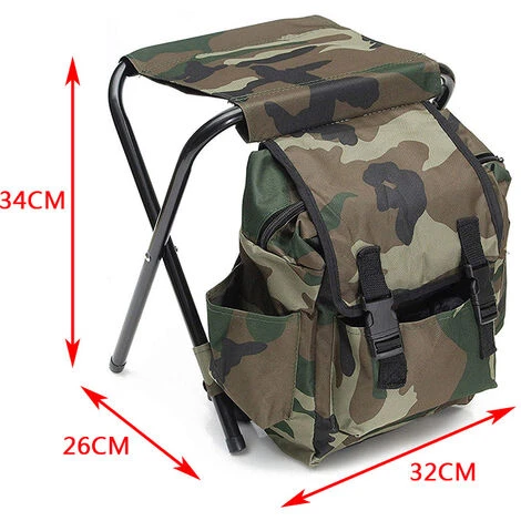 Chaise Pliante Tabouret Pliant Sac à Dos Imperméable Ultralight Portable Chaise Pliante Pour La Pêche, Sport, Randonnée, Plage Barbecue En Plein Air, Camping 4 Chaise Pliante Tabouret Pliant Sac à Dos Imperméable Ultralight Portable Chaise Pliante Pour La Pêche, Sport, Randonnée, Plage Barbecue En Plein Air, Camping – Image 2