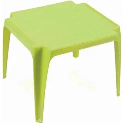 Table Enfant En Plastique Empilable - Vert - H 44,5 X L 56 X P 51 Cm - Livraison Gratuite