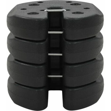 Momo Poids Pour Belvédère 4 Pcs Noir 220x50 Mm Béton 4 Momo Poids Pour Belvédère 4 Pcs Noir 220x50 Mm Béton – Image 2