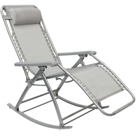 Berceuse Chaise Longue Berçante De AMANKA Transat à Bascule De Jardin Rocking Chair Pliable Et Inclinable Avec Repose-pieds Et Dossier Réglable En Acier Env 178x70cm Poids Supporté Max 100 Kg Gr 3 Berceuse Chaise Longue Berçante De AMANKA Transat à Bascule De Jardin Rocking Chair Pliable Et Inclinable Avec Repose-pieds Et Dossier Réglable En Acier Env 178x70cm Poids Supporté Max 100 Kg Gr