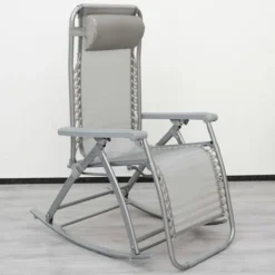 Berceuse Chaise Longue Berçante De AMANKA Transat à Bascule De Jardin Rocking Chair Pliable Et Inclinable Avec Repose-pieds Et Dossier Réglable En Acier Env 178x70cm Poids Supporté Max 100 Kg Gr 10 Berceuse Chaise Longue Berçante De AMANKA Transat à Bascule De Jardin Rocking Chair Pliable Et Inclinable Avec Repose-pieds Et Dossier Réglable En Acier Env 178x70cm Poids Supporté Max 100 Kg Gr -Promos Verde Rêverie Boutique 10977915 4