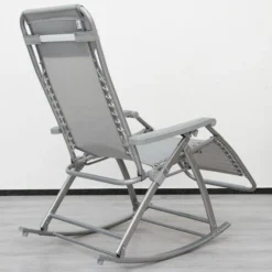 Berceuse Chaise Longue Berçante De AMANKA Transat à Bascule De Jardin Rocking Chair Pliable Et Inclinable Avec Repose-pieds Et Dossier Réglable En Acier Env 178x70cm Poids Supporté Max 100 Kg Gr 11 Berceuse Chaise Longue Berçante De AMANKA Transat à Bascule De Jardin Rocking Chair Pliable Et Inclinable Avec Repose-pieds Et Dossier Réglable En Acier Env 178x70cm Poids Supporté Max 100 Kg Gr -Promos Verde Rêverie Boutique 10977915 5