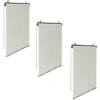 Lot De 3 Stores Enrouleurs L.125 X H. 225 CM Pour Pergola écrue