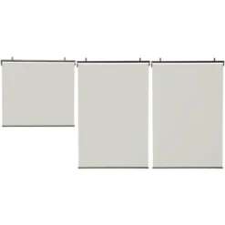 Lot De 3 Stores Enrouleurs L.125 X H. 225 CM Pour Pergola écrue -Promos Verde Rêverie Boutique 11156815 4