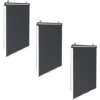 Lot De 3 Stores Enrouleurs L.125 X H. 225 CM Pour Pergola Gris Anthracite 2 Lot De 3 Stores Enrouleurs L.125 X H. 225 CM Pour Pergola Gris Anthracite -Promos Verde Rêverie Boutique 11190355 1
