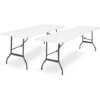 Lot De 2 Tables Pliantes Portables 180 CM Pour Camping Ou Réception -Promos Verde Rêverie Boutique 11244257 1