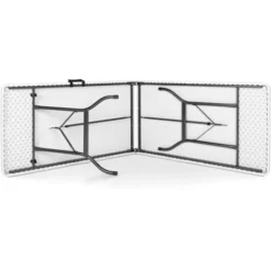 Lot De 2 Tables Pliantes Portables 180 CM Pour Camping Ou Réception 9 Lot De 2 Tables Pliantes Portables 180 CM Pour Camping Ou Réception -Promos Verde Rêverie Boutique 11244257 3