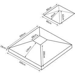 OUTSUNNY Toile De Rechange Pour Pavillon Tonnelle Tente 3 X 3 M Polyester Haute Densité 180 G/m² Chocolat 9 OUTSUNNY Toile De Rechange Pour Pavillon Tonnelle Tente 3 X 3 M Polyester Haute Densité 180 G/m² Chocolat -Promos Verde Rêverie Boutique 11330094 3