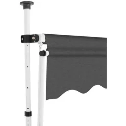 Auvent Manuel Rétractable 150 Cm Anthracite VidaXL -Promos Verde Rêverie Boutique 11332400 3