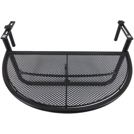 OUTSUNNY Table Suspendue Pour Balcon Dim. 60L X 45l Cm Hauteur Réglable 3 Niveaux Métal époxy Noir 7 OUTSUNNY Table Suspendue Pour Balcon Dim. 60L X 45l Cm Hauteur Réglable 3 Niveaux Métal époxy Noir – Image 5