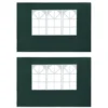 Paroi De Tente De Réception 2 Pcs Avec Fenêtre PE Vert VidaXL 2 Paroi De Tente De Réception 2 Pcs Avec Fenêtre PE Vert VidaXL -Promos Verde Rêverie Boutique 11424563 1