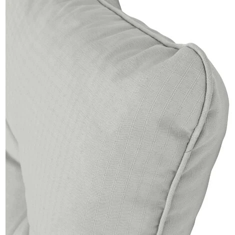 Beautissu Coussin Lounge Xluna Gris Clair, 50x40x12 Cm 4 Beautissu Coussin Lounge Xluna Gris Clair, 50x40x12 Cm – Image 2