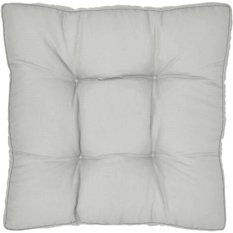 Beautissu Coussin Lounge Xluna Gris Clair, 40x40x10 Cm 4 Beautissu Coussin Lounge Xluna Gris Clair, 40x40x10 Cm – Image 2