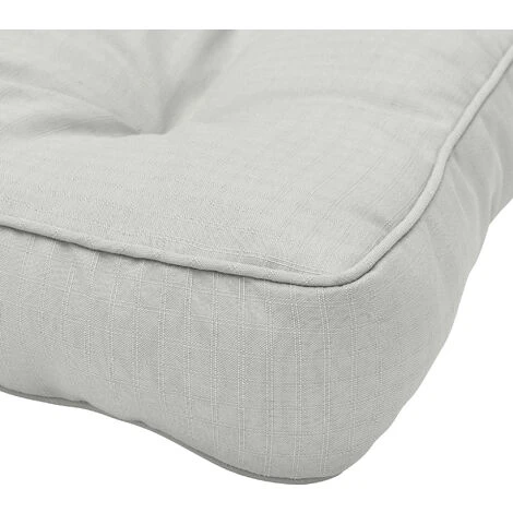Beautissu Coussin Lounge Xluna Gris Clair, 40x40x10 Cm 5 Beautissu Coussin Lounge Xluna Gris Clair, 40x40x10 Cm – Image 3