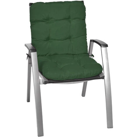 Beautissu Coussin Flair NL - Pour Chaise Fauteuil De Jardin Terrasse 100x50x8 Cm Vert Foncé 4 Beautissu Coussin Flair NL - Pour Chaise Fauteuil De Jardin Terrasse 100x50x8 Cm Vert Foncé – Image 2