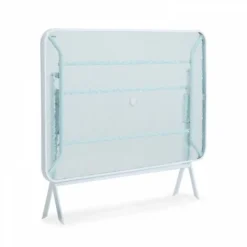 Table De Jardin Et 4 Chaises Pliantes En Acier Et Verre Gris -Promos Verde Rêverie Boutique 11508816 3