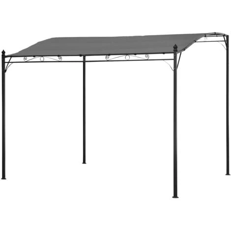 Pergola Murale 3 × 2,5m NICE Grise 3 Pergola Murale 3 × 2,5m NICE Grise