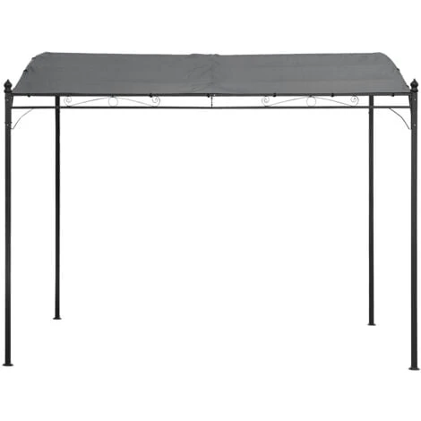 Pergola Murale 3 × 2,5m NICE Grise 4 Pergola Murale 3 × 2,5m NICE Grise – Image 2