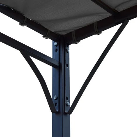 Pergola Murale 3 × 2,5m NICE Grise 5 Pergola Murale 3 × 2,5m NICE Grise – Image 3