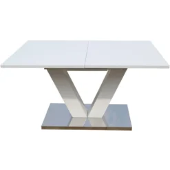 Table Repas Extensible Lora - Dimensions : 140/180 X 90 X 75 Cm - Blanc Laqué 9 Table Repas Extensible Lora - Dimensions : 140/180 X 90 X 75 Cm - Blanc Laqué -Promos Verde Rêverie Boutique 1212322 4