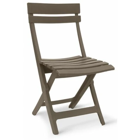 Grosfillex CHAISE MIAMI PLIANTE 42X50X80 Coloris Taupe 3 Grosfillex CHAISE MIAMI PLIANTE 42X50X80 Coloris Taupe