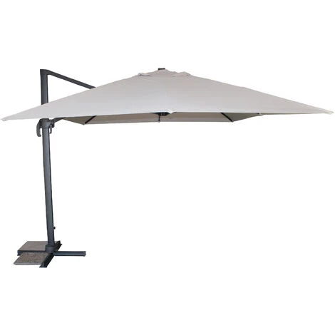 PARASOL ALU EXCENTRE 4X3 GRIS - DCBGARDEN 3 PARASOL ALU EXCENTRE 4X3 GRIS - DCBGARDEN