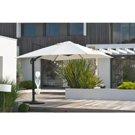 PARASOL ALU EXCENTRE 4X3 GRIS - DCBGARDEN 5 PARASOL ALU EXCENTRE 4X3 GRIS - DCBGARDEN – Image 3