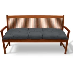 Beautissu Coussin Pour Banc De Jardin Flair BK Graphite, 100x50x10 Cm