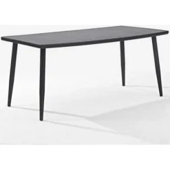 Table De Jardin Métal Noir 1,6 M X 0,9 M X 0,7 M -Promos Verde Rêverie Boutique 12574648 2