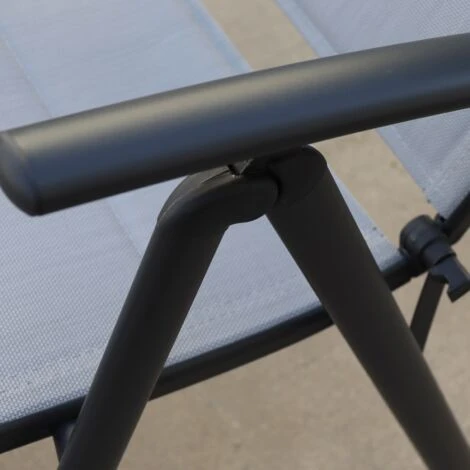 Fauteuil De Jardin Aluminium/ Textilène Chillvert Sicilia Multipositions 55x68x104 Cm 4 Fauteuil De Jardin Aluminium/ Textilène Chillvert Sicilia Multipositions 55x68x104 Cm – Image 2