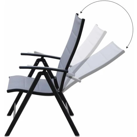 Fauteuil De Jardin Aluminium/ Textilène Chillvert Sicilia Multipositions 55x68x104 Cm 5 Fauteuil De Jardin Aluminium/ Textilène Chillvert Sicilia Multipositions 55x68x104 Cm – Image 3