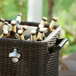 SpringbreakChariot Bar Glacière Frigorifique De Terrasse 80L - Rotin 11 SpringbreakChariot Bar Glacière Frigorifique De Terrasse 80L - Rotin -Promos Verde Rêverie Boutique 12990373 5