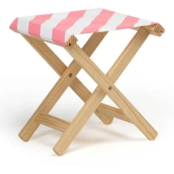 Tabouret Bas En Bois Lyon SKLUM Rose