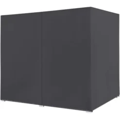 Chaise Longue D'extérieur Avec Rideaux Résine Tressée Gris VidaXL 10 Chaise Longue D'extérieur Avec Rideaux Résine Tressée Gris VidaXL -Promos Verde Rêverie Boutique 13401256 4