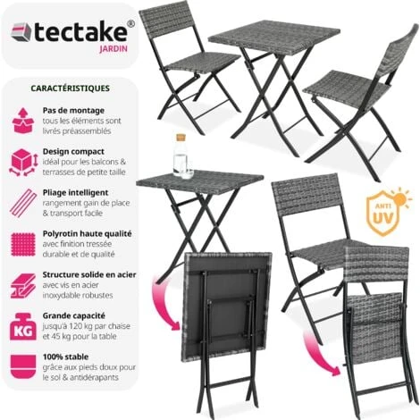 Salon De Jardin TREVI 2 Personnes - Mobilier De Jardin, Meuble De Jardin, Ensemble Table Et Chaises De Jardin 4 Salon De Jardin TREVI 2 Personnes - Mobilier De Jardin, Meuble De Jardin, Ensemble Table Et Chaises De Jardin – Image 2