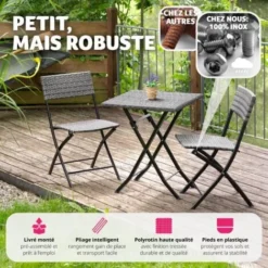 Salon De Jardin TREVI 2 Personnes - Mobilier De Jardin, Meuble De Jardin, Ensemble Table Et Chaises De Jardin 9 Salon De Jardin TREVI 2 Personnes - Mobilier De Jardin, Meuble De Jardin, Ensemble Table Et Chaises De Jardin -Promos Verde Rêverie Boutique 13418259 3