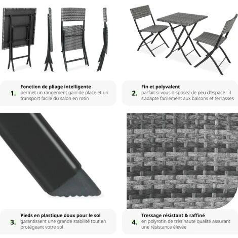 Salon De Jardin TREVI 2 Personnes - Mobilier De Jardin, Meuble De Jardin, Ensemble Table Et Chaises De Jardin 7 Salon De Jardin TREVI 2 Personnes - Mobilier De Jardin, Meuble De Jardin, Ensemble Table Et Chaises De Jardin – Image 5