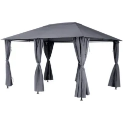 Toile De Toit Pour La Tonnelle Santorini 3 X 4 M Ardoise