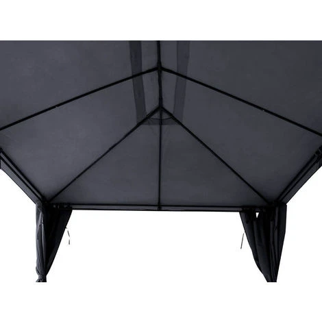 Toile De Toit Pour La Tonnelle Santorini 3 X 4 M Ardoise 5 Toile De Toit Pour La Tonnelle Santorini 3 X 4 M Ardoise – Image 3