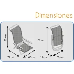 Chaise De Plage Lit Pliable Solenny 4 Positions Dossier Bas Avec Accoudoirs 77x60x83 cm 10 Chaise De Plage Lit Pliable Solenny 4 Positions Dossier Bas Avec Accoudoirs 77x60x83 cm -Promos Verde Rêverie Boutique 14004944 4