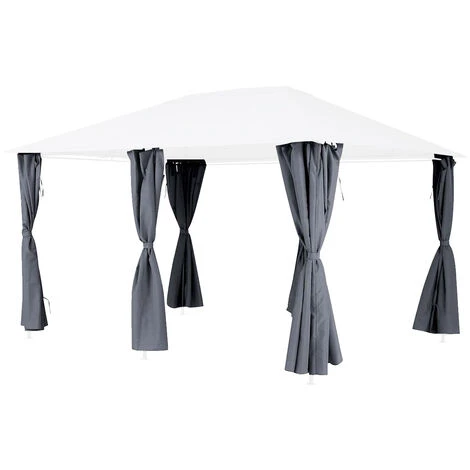 Jeu De 6 Rideaux Pour La Tonnelle Santorini 3 X 4 M Ardoise 3 Jeu De 6 Rideaux Pour La Tonnelle Santorini 3 X 4 M Ardoise