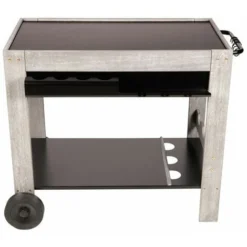 Chariot Plancha Bois Et Métal Perla