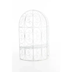 Banc De Jardin Rosie Demi-cercle Avec Arche à Rosiers Antique/blanc 9 Banc De Jardin Rosie Demi-cercle Avec Arche à Rosiers Antique/blanc -Promos Verde Rêverie Boutique 15483775 3