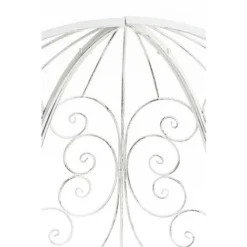 Banc De Jardin Rosie Demi-cercle Avec Arche à Rosiers Antique/blanc 10 Banc De Jardin Rosie Demi-cercle Avec Arche à Rosiers Antique/blanc -Promos Verde Rêverie Boutique 15483775 4