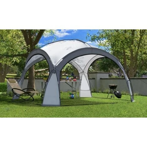 Bc-elec - HOPW-LED35G Tonnelle De Jardin 3.5x3.5m Avec éclairage LED Et Capteur Solaire. Tente De Fête, Pavillon De Jardin, Chapiteau 4 Bc-elec - HOPW-LED35G Tonnelle De Jardin 3.5x3.5m Avec éclairage LED Et Capteur Solaire. Tente De Fête, Pavillon De Jardin, Chapiteau – Image 2