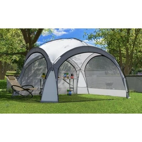 Bc-elec - HOPW-LED35G Tonnelle De Jardin 3.5x3.5m Avec éclairage LED Et Capteur Solaire. Tente De Fête, Pavillon De Jardin, Chapiteau 5 Bc-elec - HOPW-LED35G Tonnelle De Jardin 3.5x3.5m Avec éclairage LED Et Capteur Solaire. Tente De Fête, Pavillon De Jardin, Chapiteau – Image 3