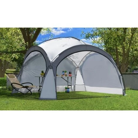 Bc-elec - HOPW-LED35G Tonnelle De Jardin 3.5x3.5m Avec éclairage LED Et Capteur Solaire. Tente De Fête, Pavillon De Jardin, Chapiteau 6 Bc-elec - HOPW-LED35G Tonnelle De Jardin 3.5x3.5m Avec éclairage LED Et Capteur Solaire. Tente De Fête, Pavillon De Jardin, Chapiteau – Image 4