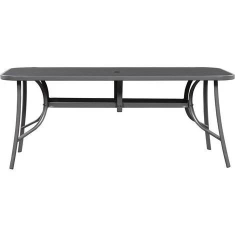 Salon De Jardin Cordoba XL 180 8 Places - Phoenix - Gris Foncé 6 Salon De Jardin Cordoba XL 180 8 Places - Phoenix - Gris Foncé – Image 4