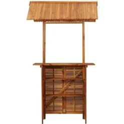 Table De Bar D'extérieur Avec Toit 122x106x217 Cm Bois D'acacia VidaXL 10 Table De Bar D'extérieur Avec Toit 122x106x217 Cm Bois D'acacia VidaXL -Promos Verde Rêverie Boutique 16480067 4
