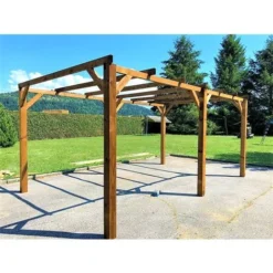 Pergola Bois 15m² - 3 X 5 Autoportée - Origine FR - Pergola Avec La Visserie Acier Zingué 9 Pergola Bois 15m² - 3 X 5 Autoportée - Origine FR - Pergola Avec La Visserie Acier Zingué -Promos Verde Rêverie Boutique 16756069 4